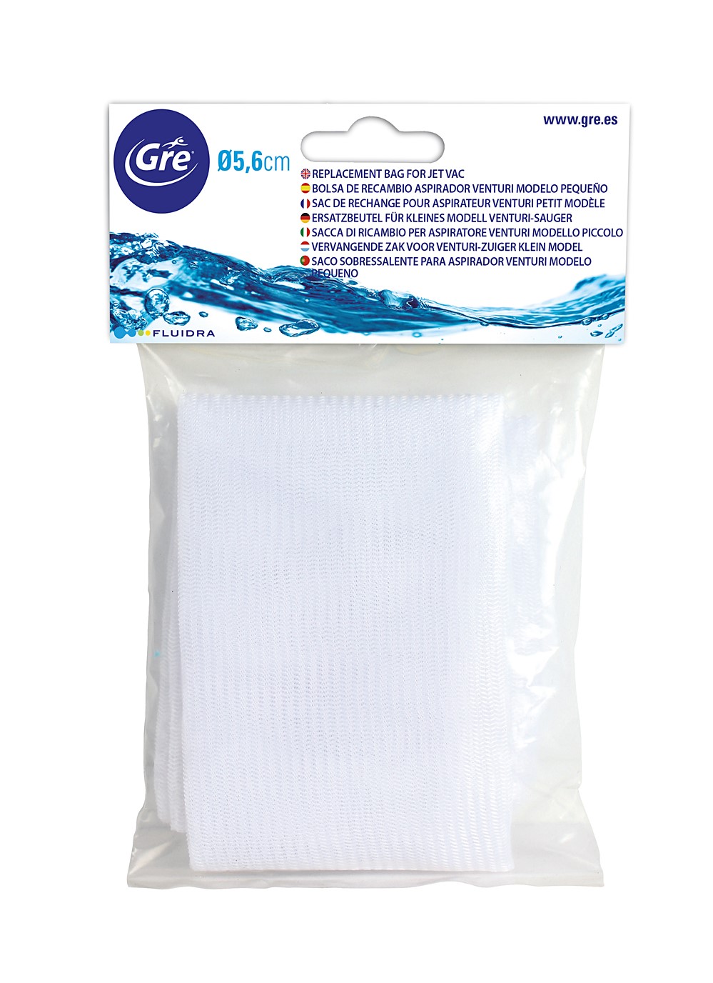 Sac aspirateur piscine petit modèle 37x20,5cm - GRE